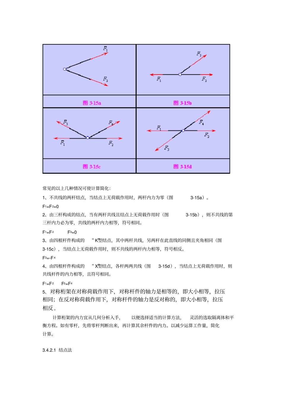 简单桁架内力的计算方法_第3页