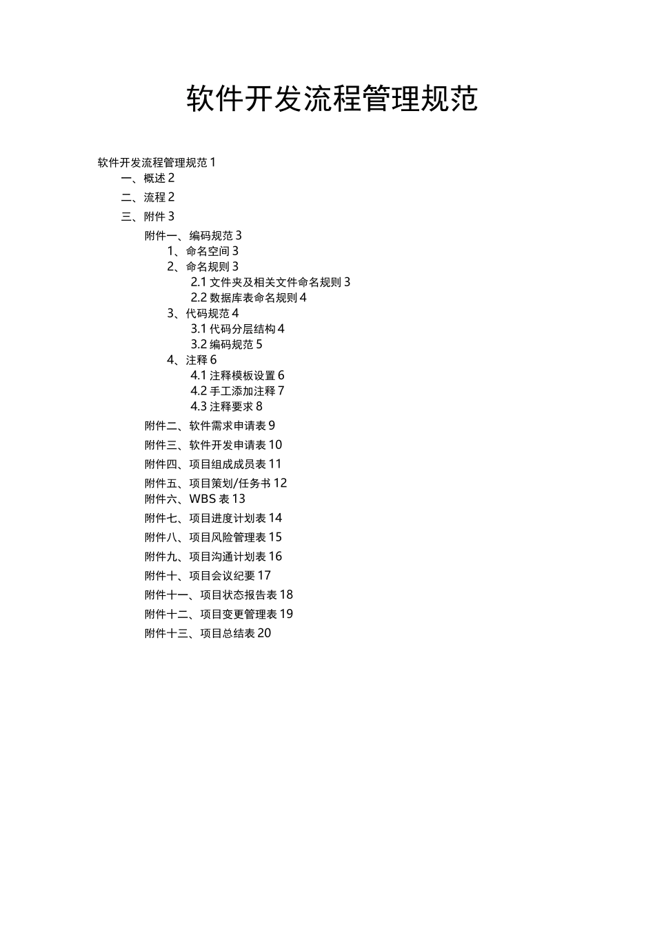 软件开发流程管理规范标准_第1页