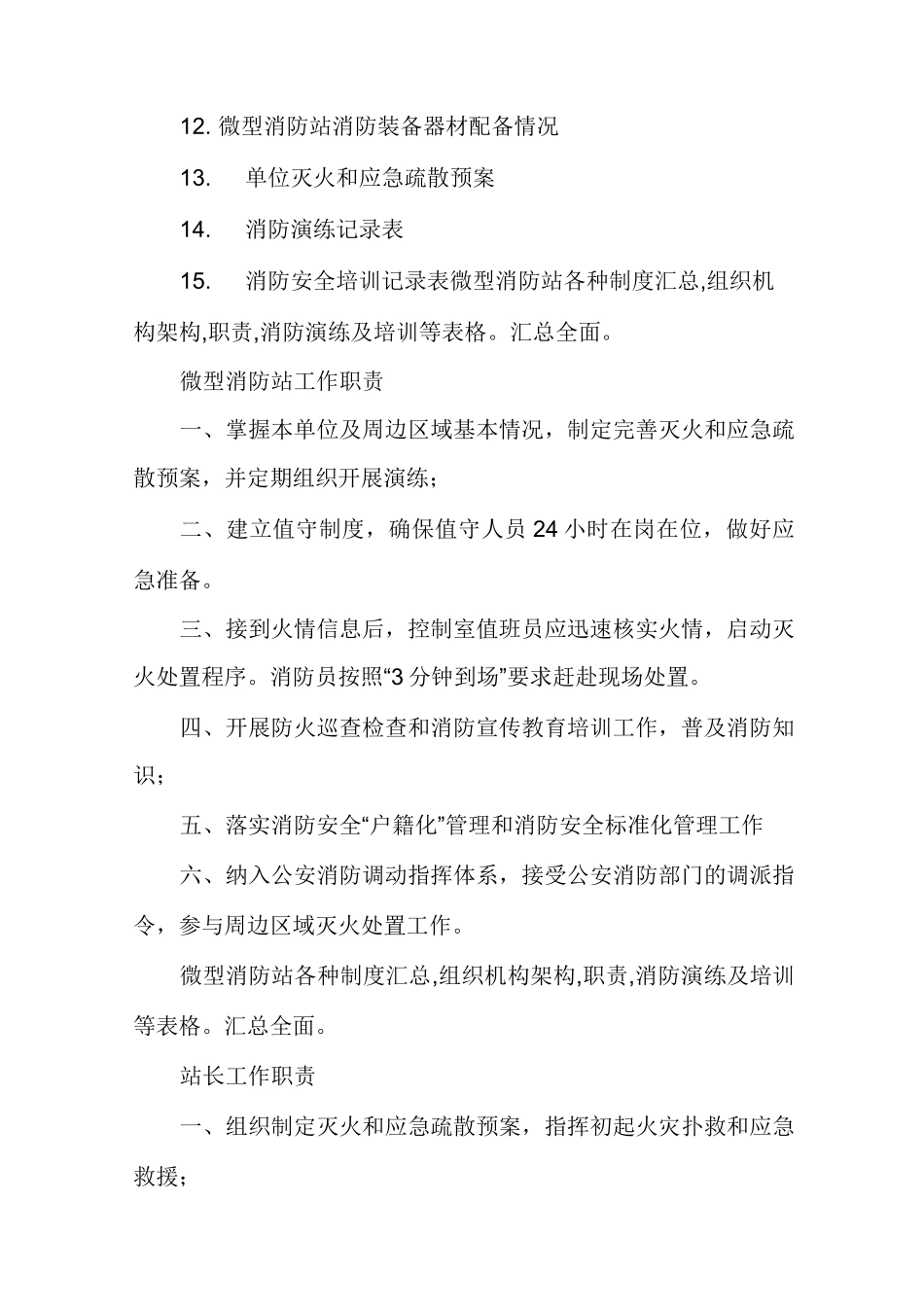 微型消防站档案_第2页