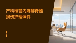 产科椎管内麻醉脊髓损伤护理课件