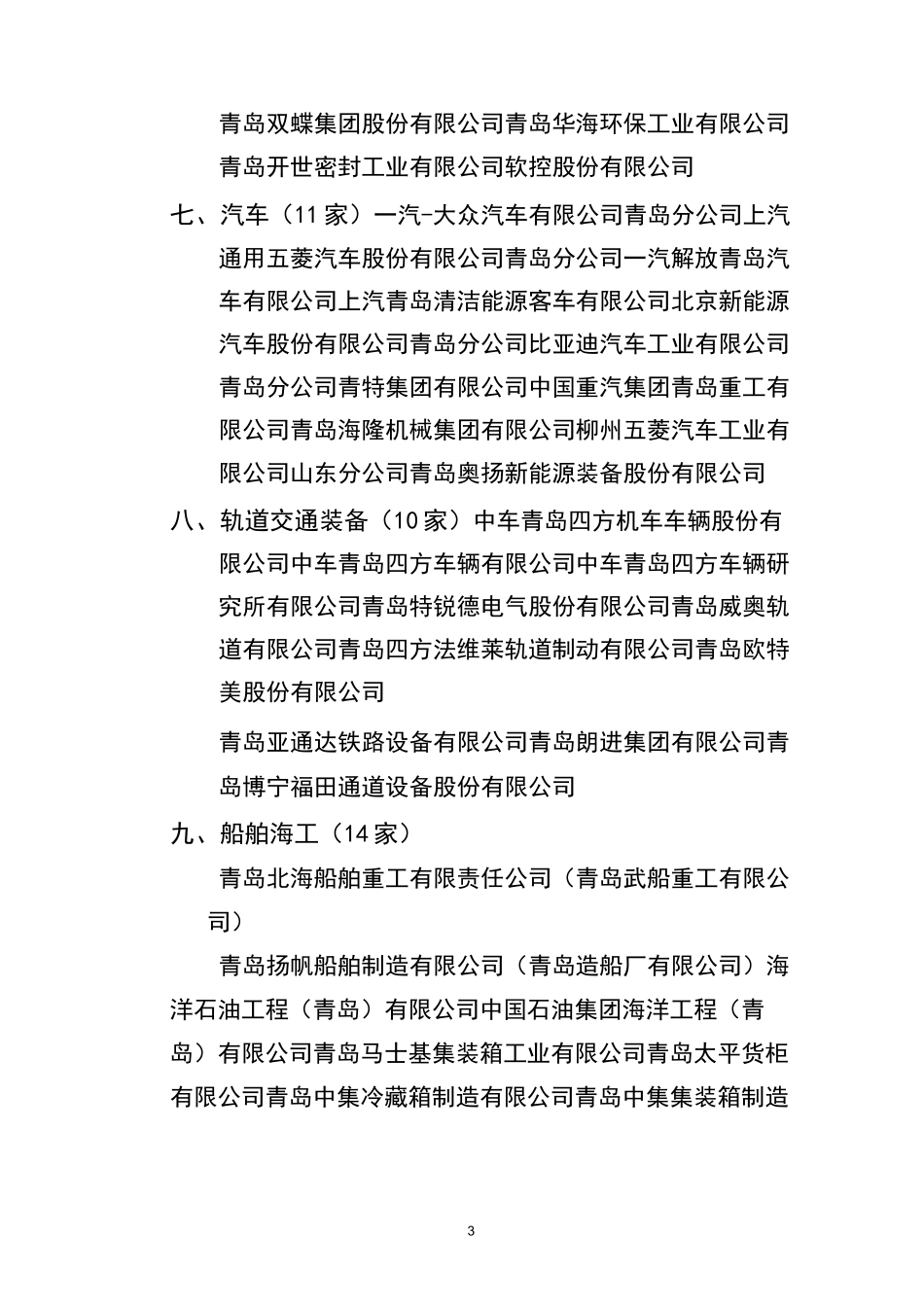 青岛十条工业千亿级产业链_第3页