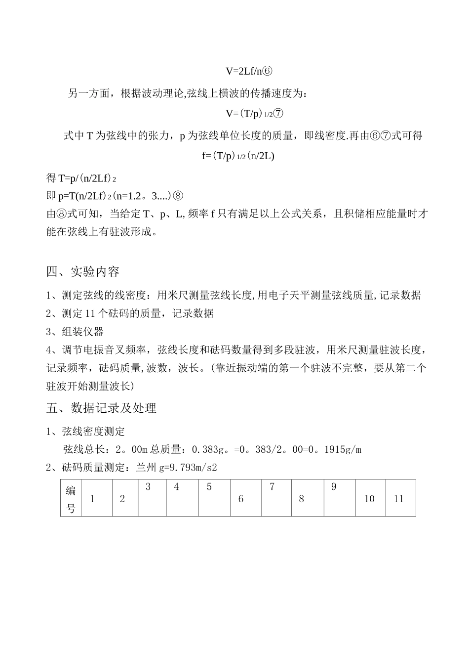 弦振动实验报告_第3页