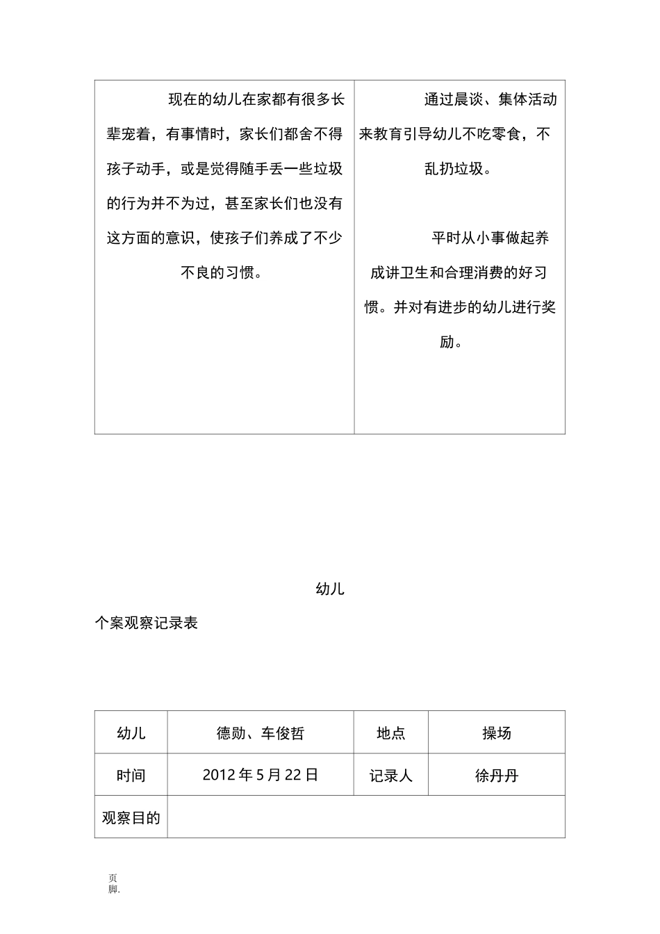 个案观察记录表_第2页