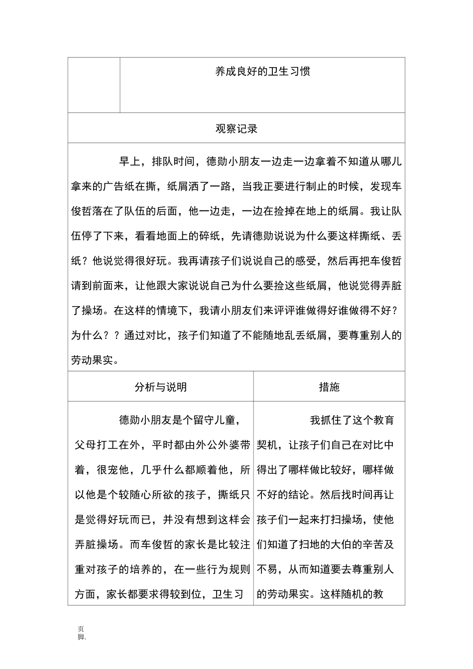 个案观察记录表_第3页