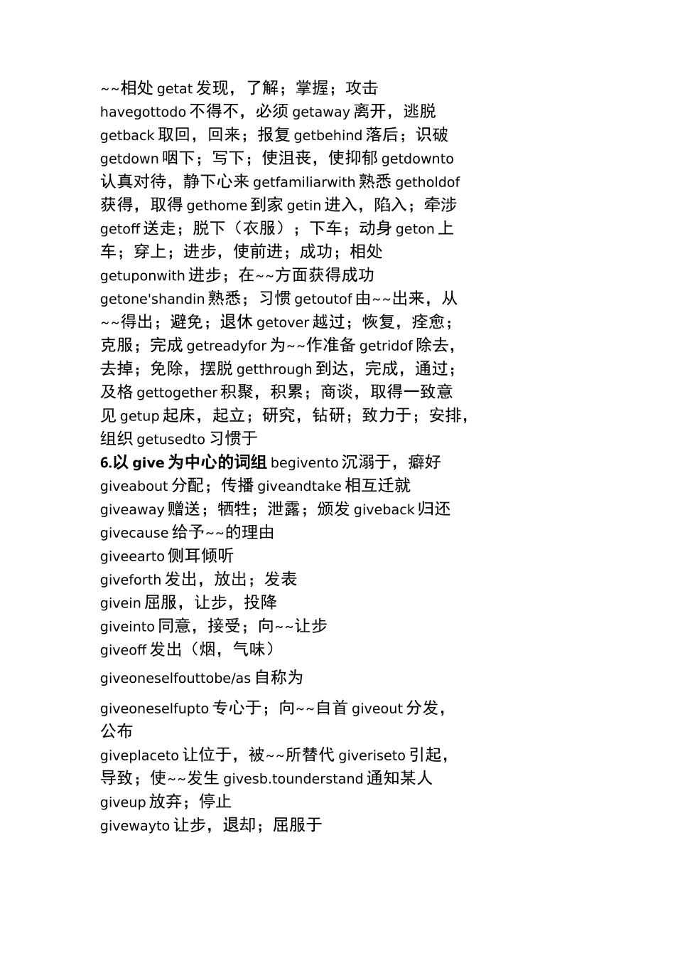 高考英语高频动词词组_第3页