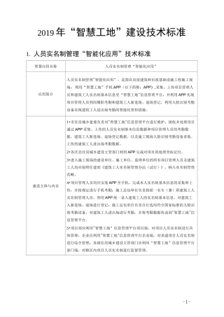 2020年“智慧工地”建设技术标准