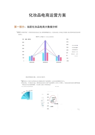 化妆品电商运营方案 