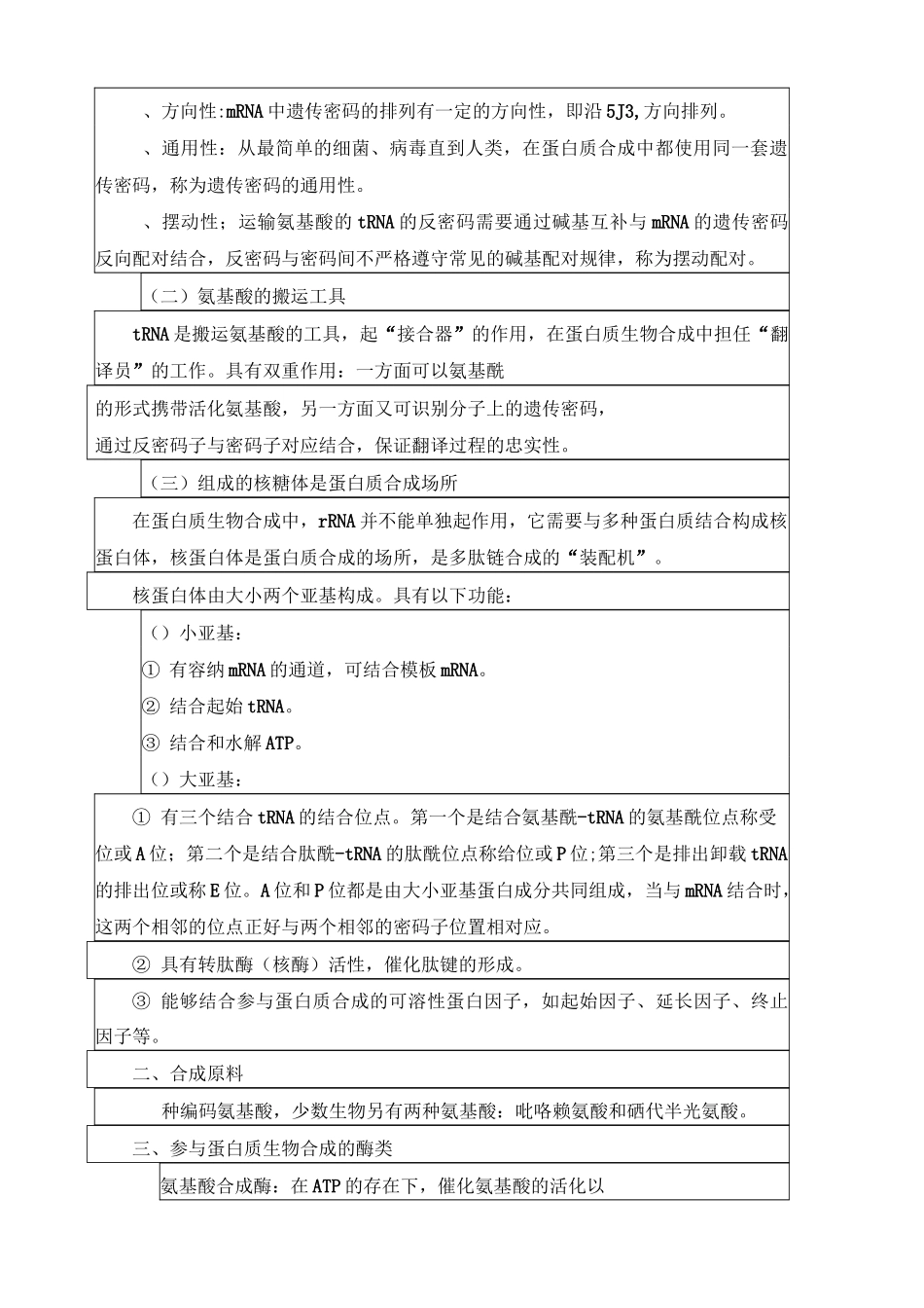 蛋白质生物合成_第3页