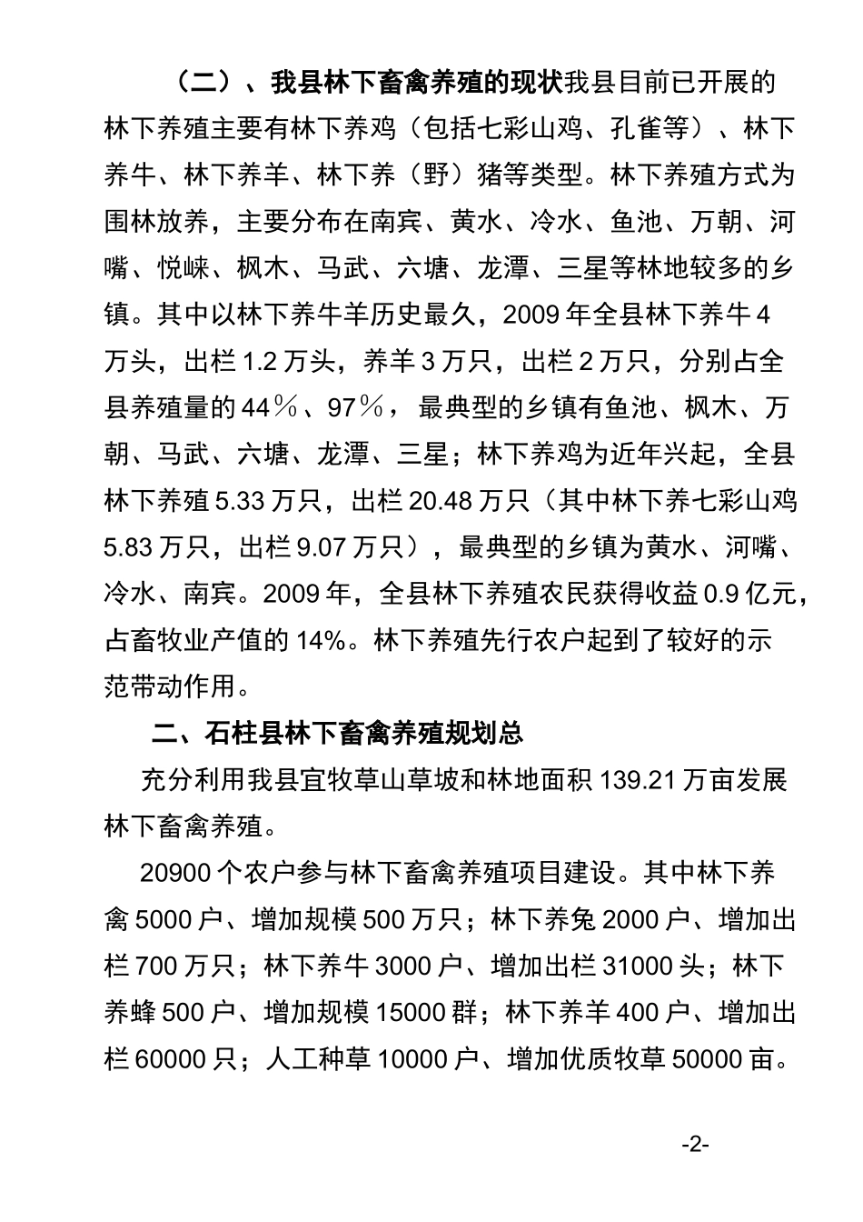 林下养殖项目总体初步方案_第2页