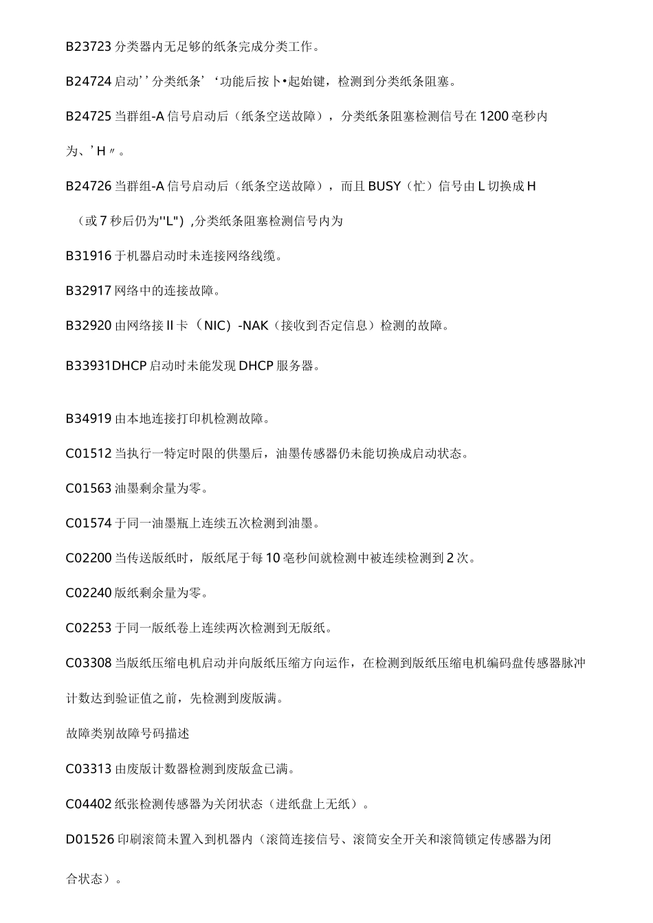 理想系列一体化速印机故障代码_第3页