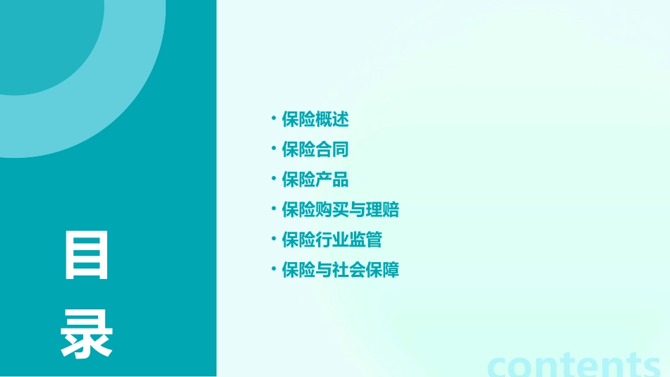 保险基本内容教学课件_第2页