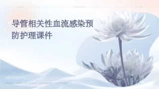 导管相关性血流感染预防护理课件