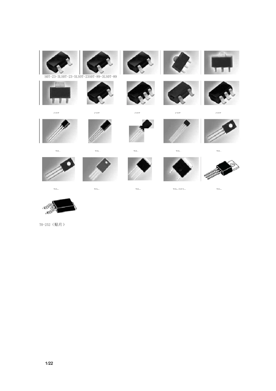 三极管封装形式三极管封装类型图文对照_第1页