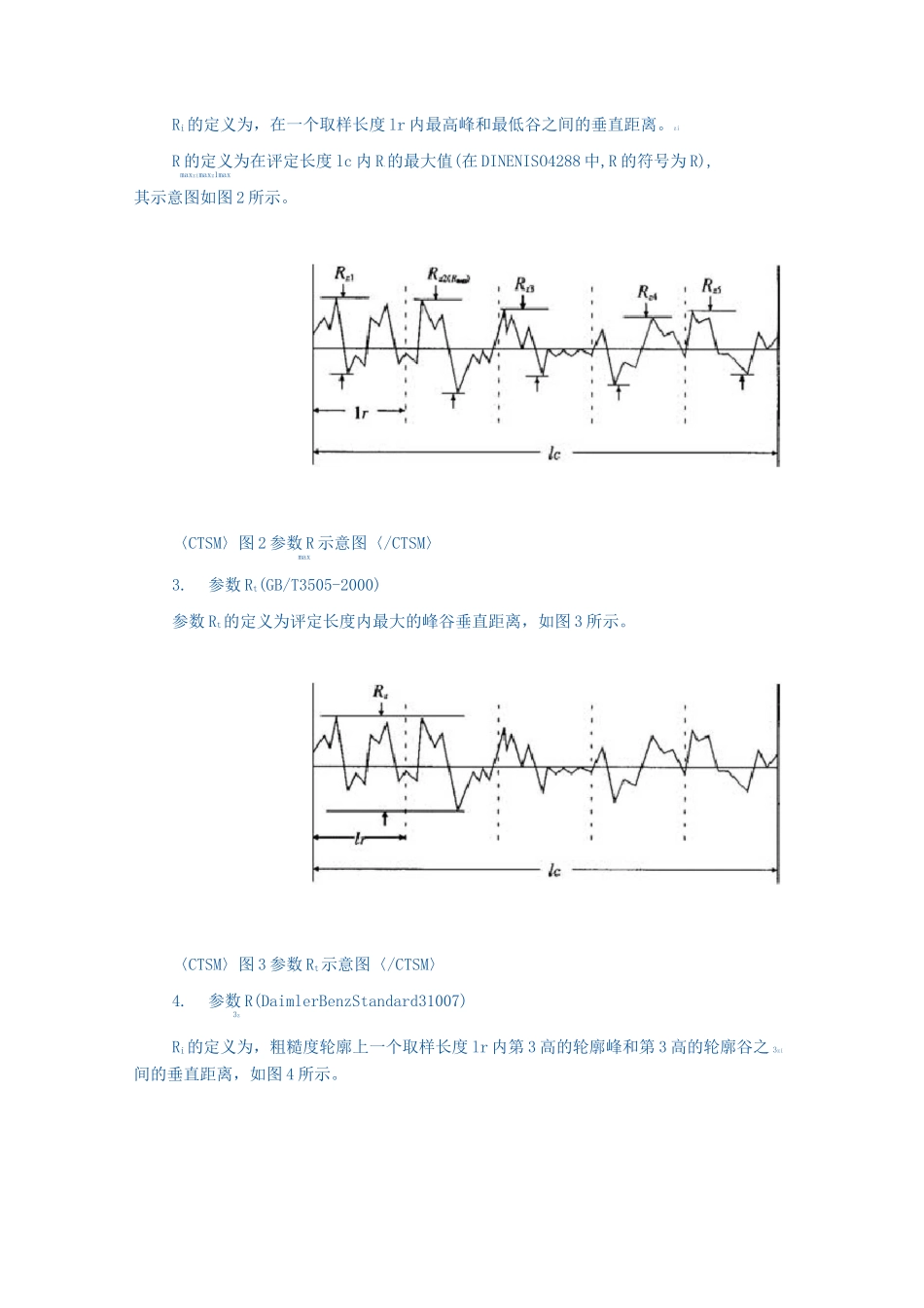 (完整版)表面粗糙度参数Rz、Rmax、Rt、R3z、RPc等的测量_第3页