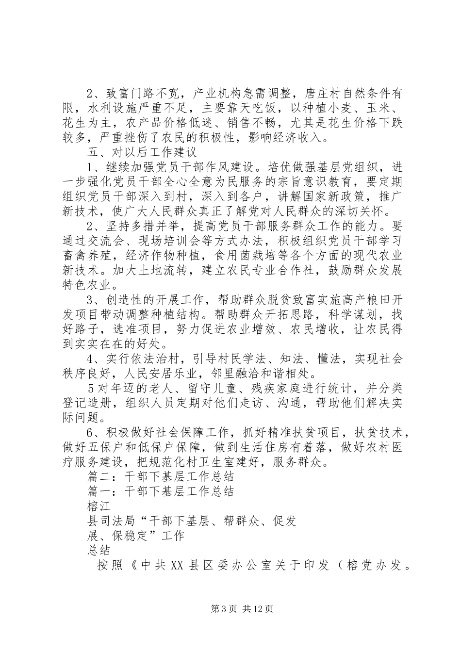 党员干部下基层总结_第3页