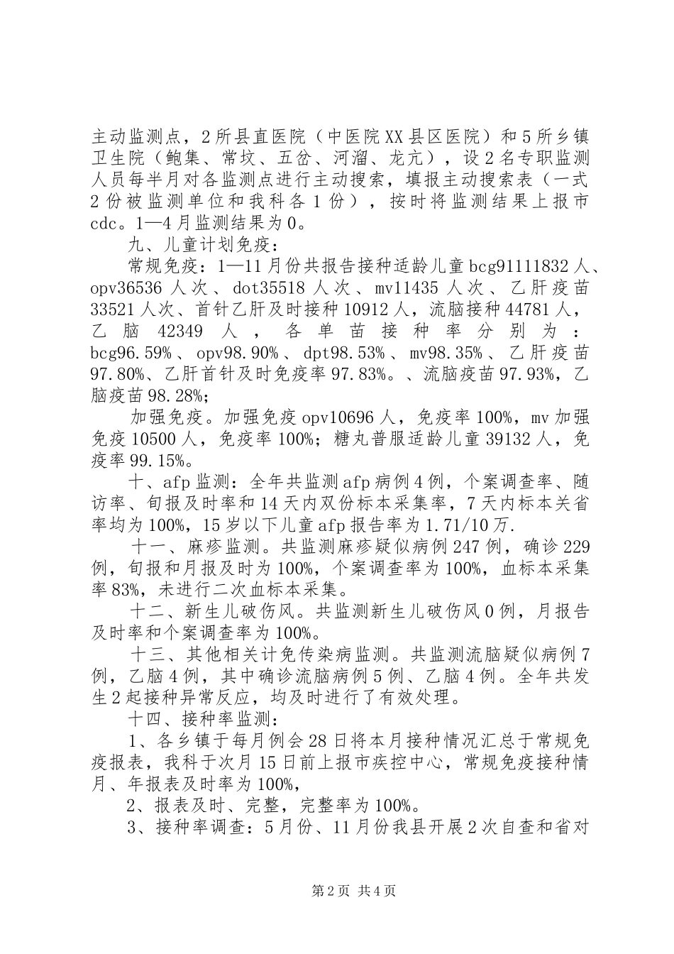 传染病防治自查小结[总结]_第2页