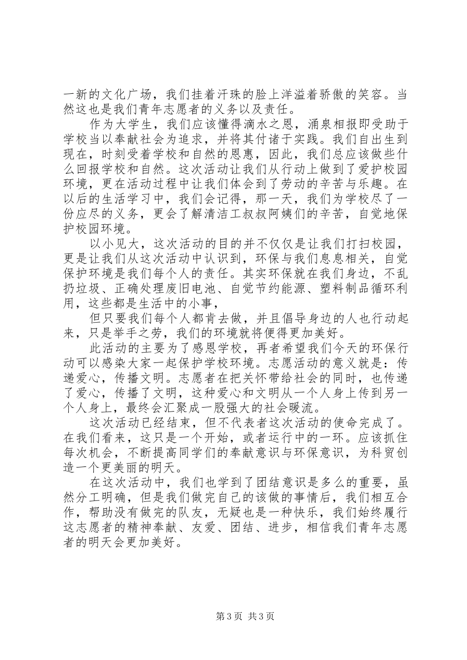 义务清扫街道活动总结_第3页