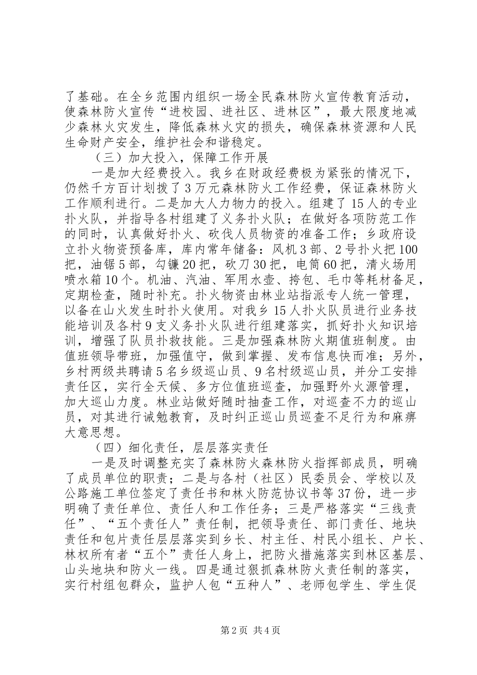 乡镇年度森林防火工作总结 (3)_第2页