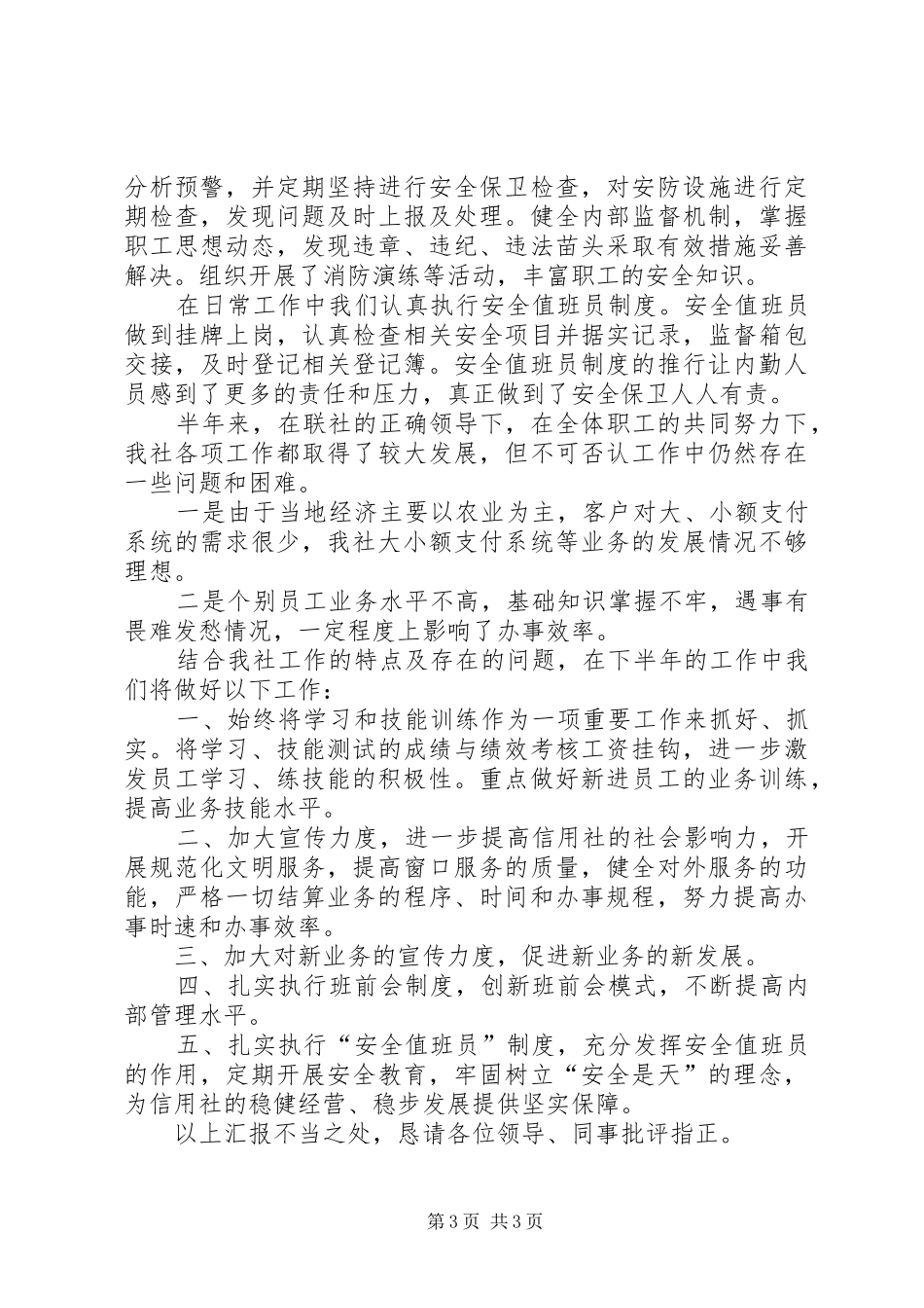 信用社主管个人工作总结_第3页
