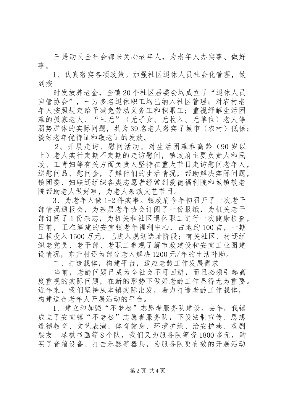 乡镇老龄工作总结 (12)_第2页