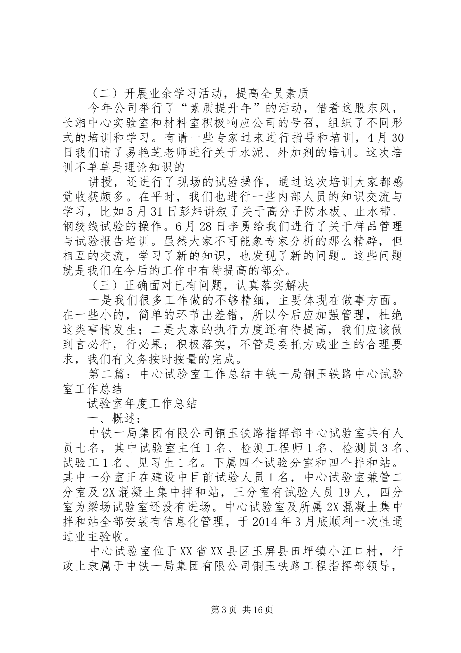 中心试验室半年工作总结_第3页