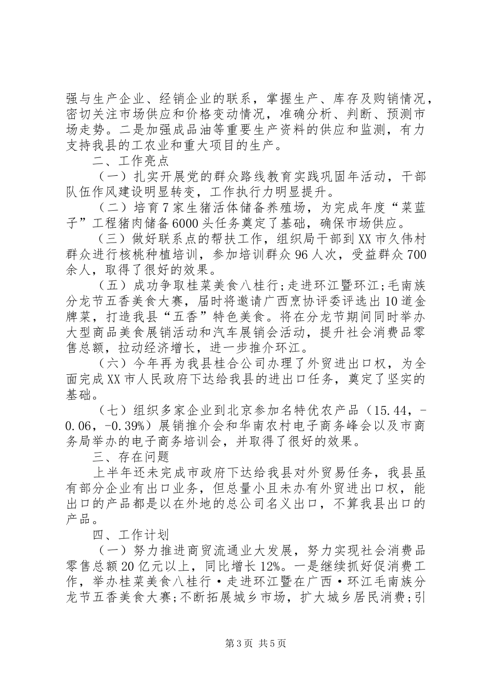 XX年商务局工作总结范文 (3)_第3页