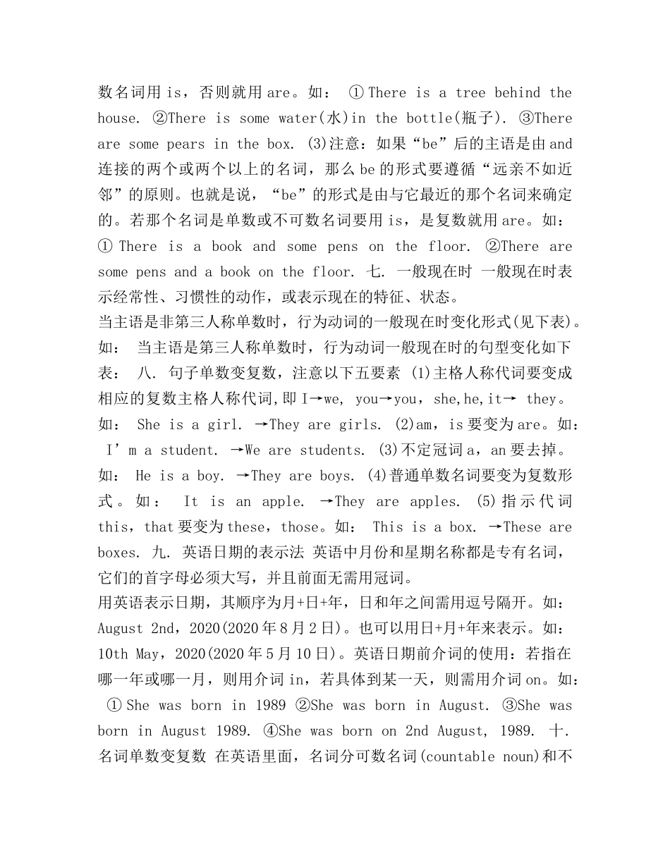 [七年级英语十二大语法知识点汇集]七年级下册语法 _第3页