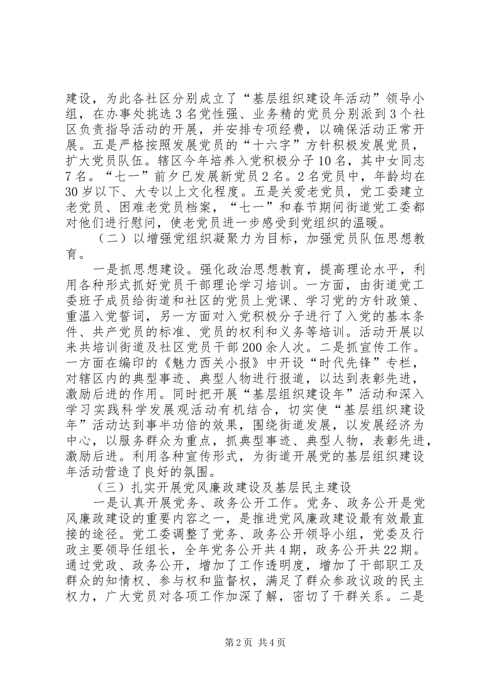“基层组织建设年”活动总结_第2页