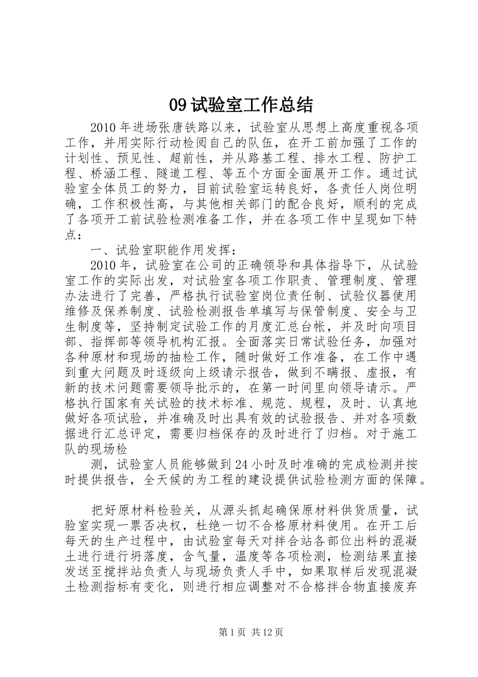 09试验室工作总结_第1页