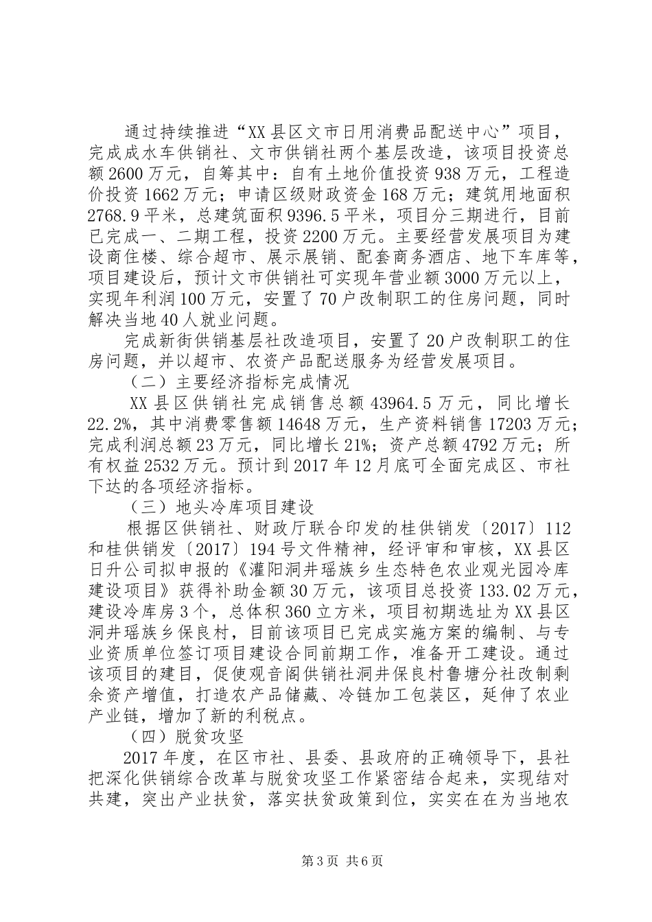 供销社XX年工作总结和XX年工作要点_第3页