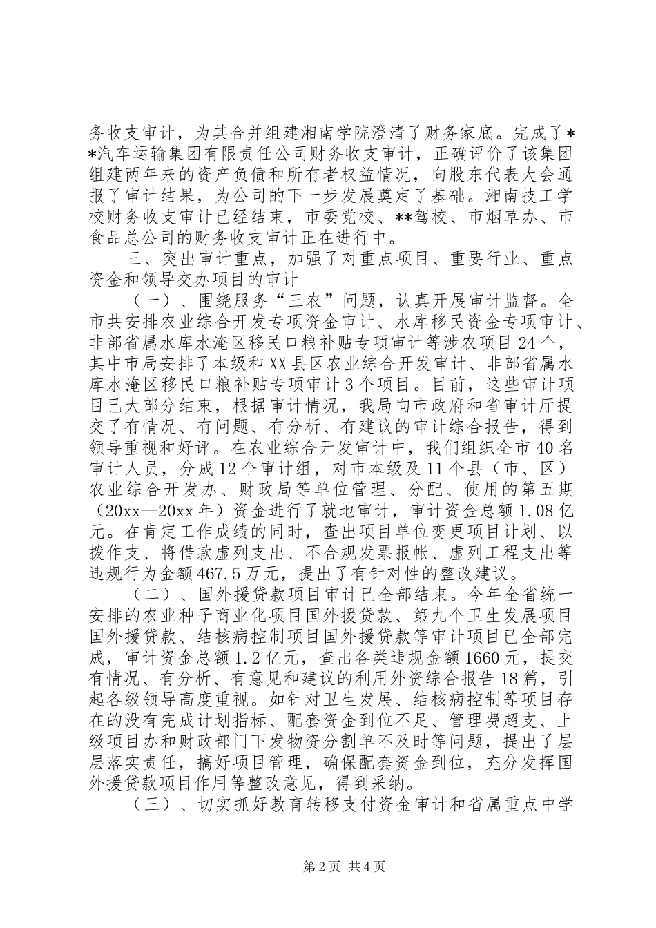 上半年工作总结（审计局）_第2页