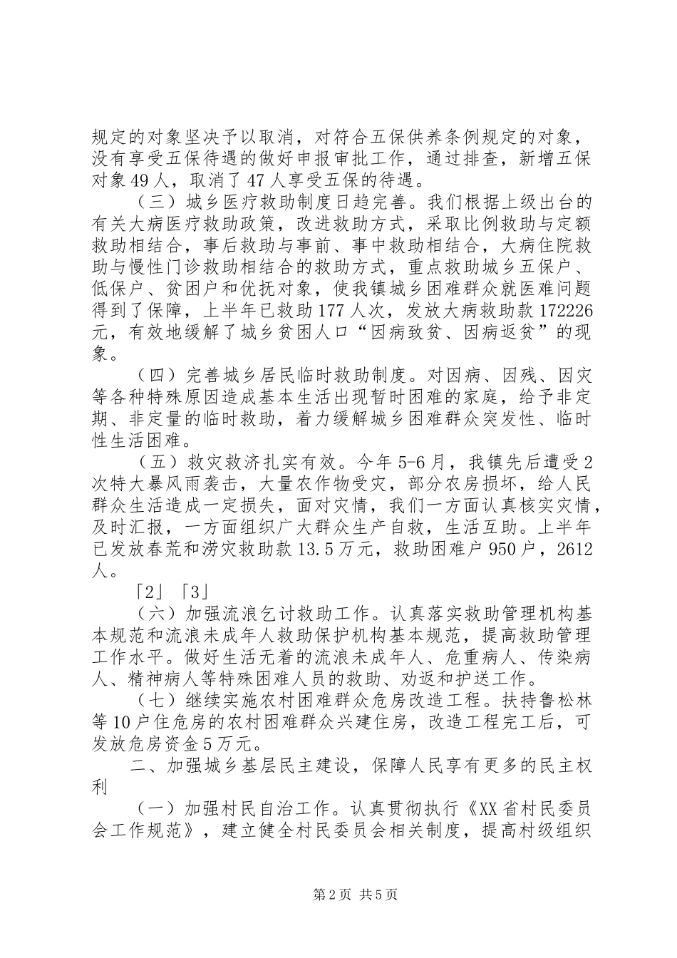 乡镇民政工作总结 (11)_第2页
