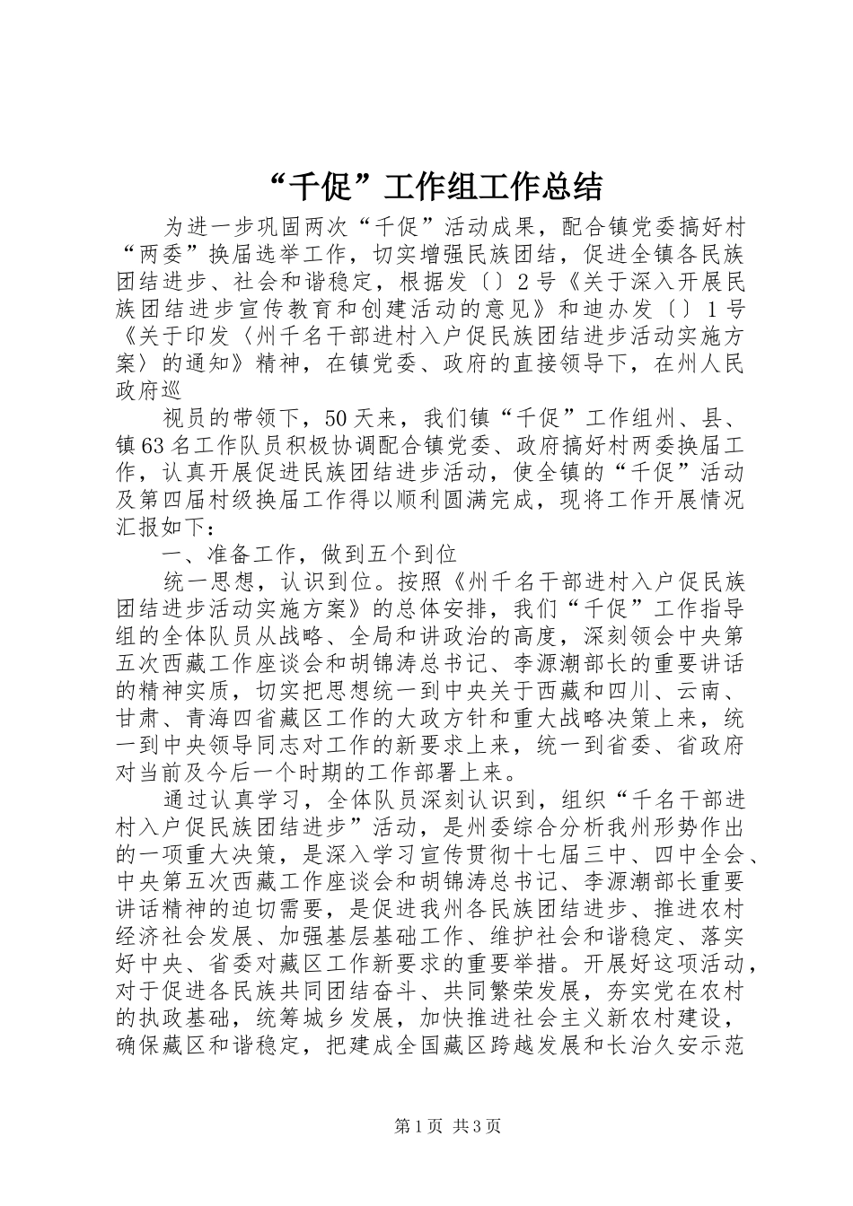 “千促”工作组工作总结 (3)_第1页