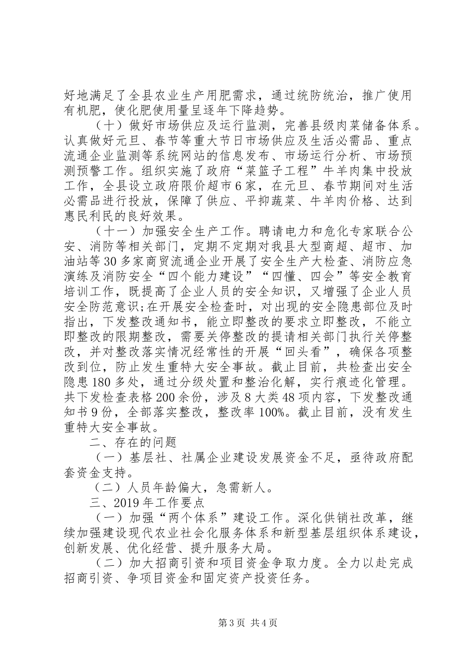 供销社XX年工作总结暨XX年工作思路_第3页