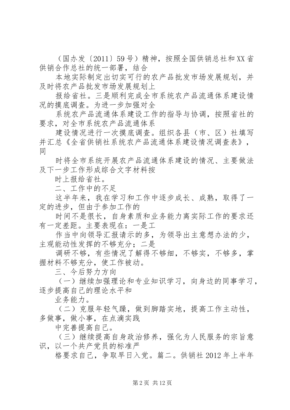 供销社个人工作总结_第2页