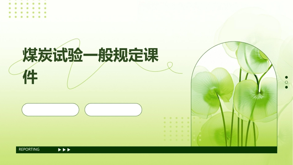 煤炭试验一般规定课件_第1页