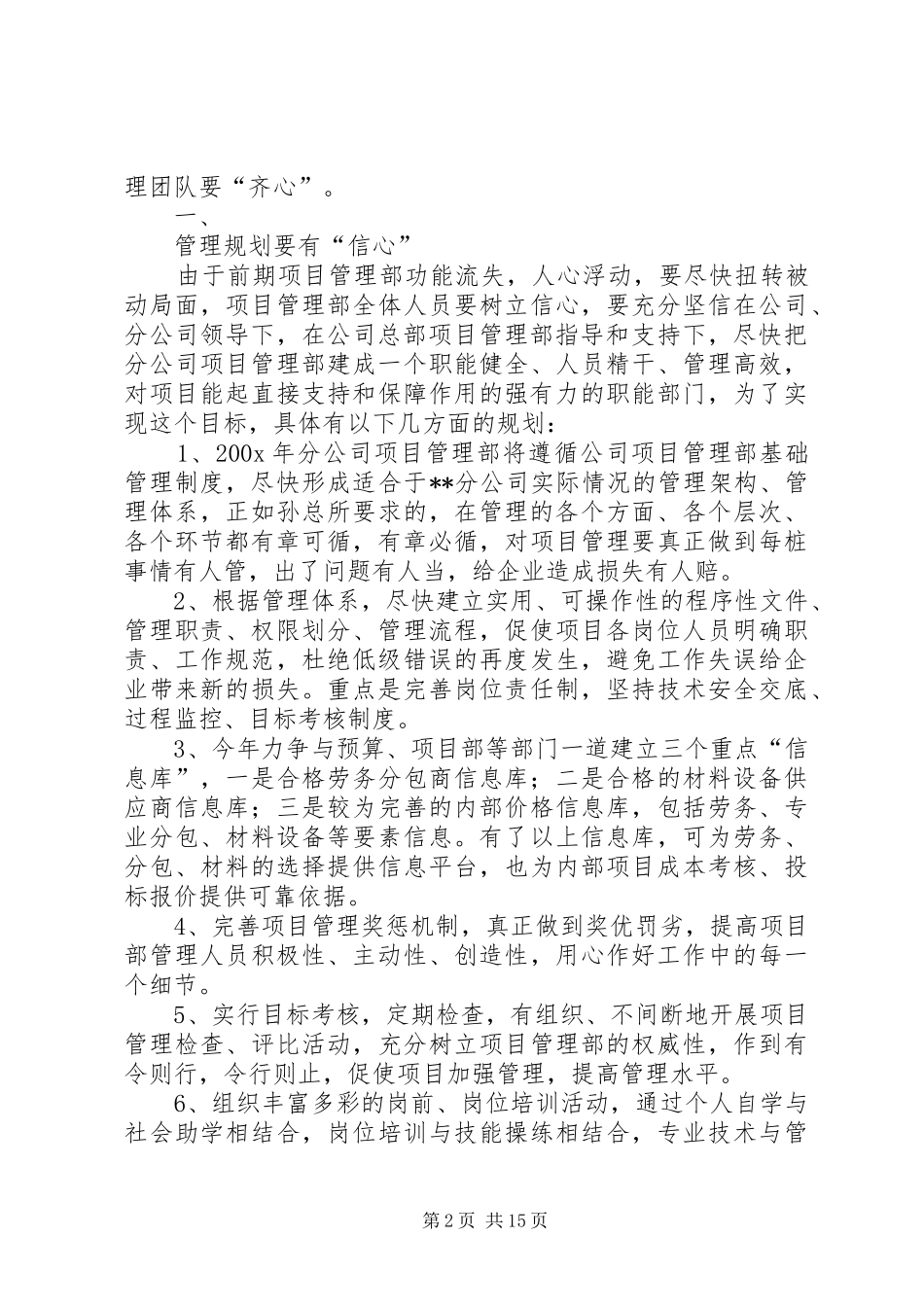 公司项目管理工作总结_第2页