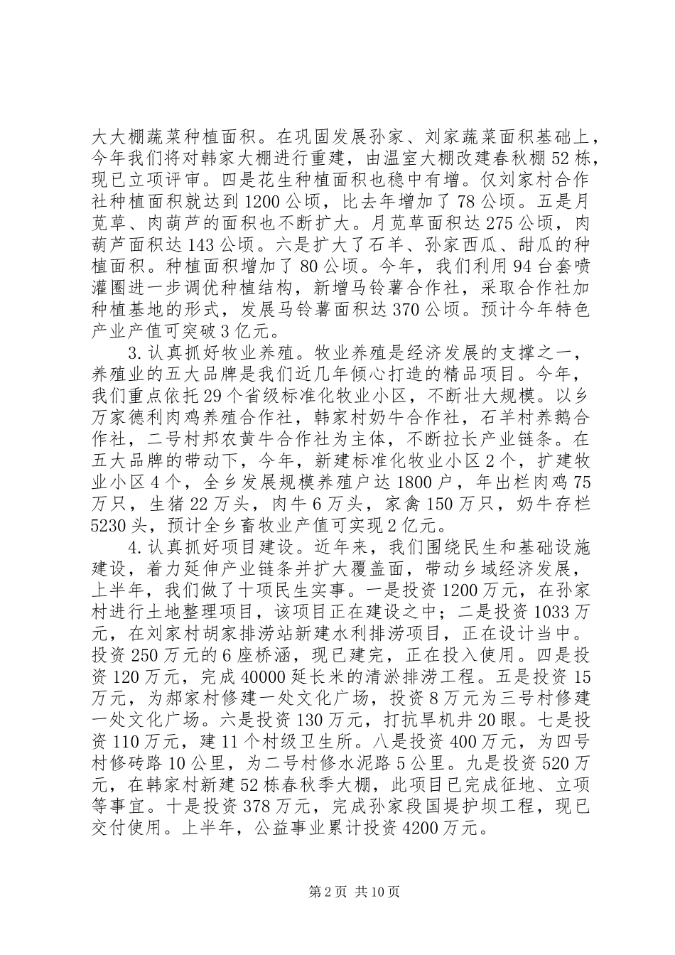 乡镇党委年度基层工作总结_第2页