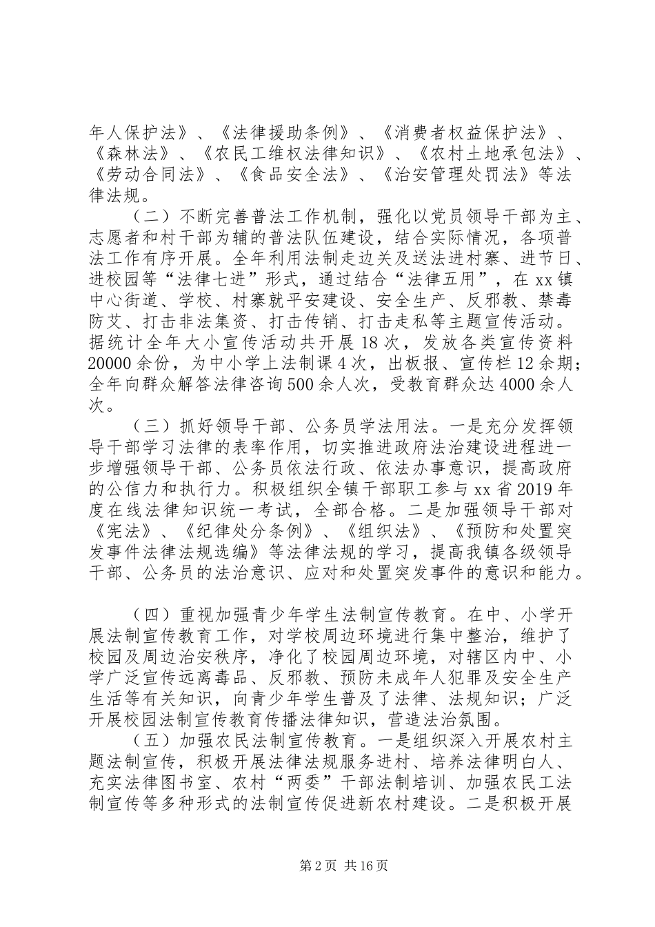 XX年依法行政总结5篇_第2页