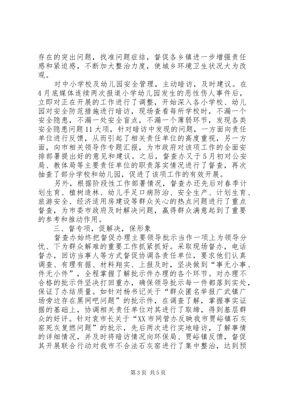 XX年督查办上半年工作总结_第3页