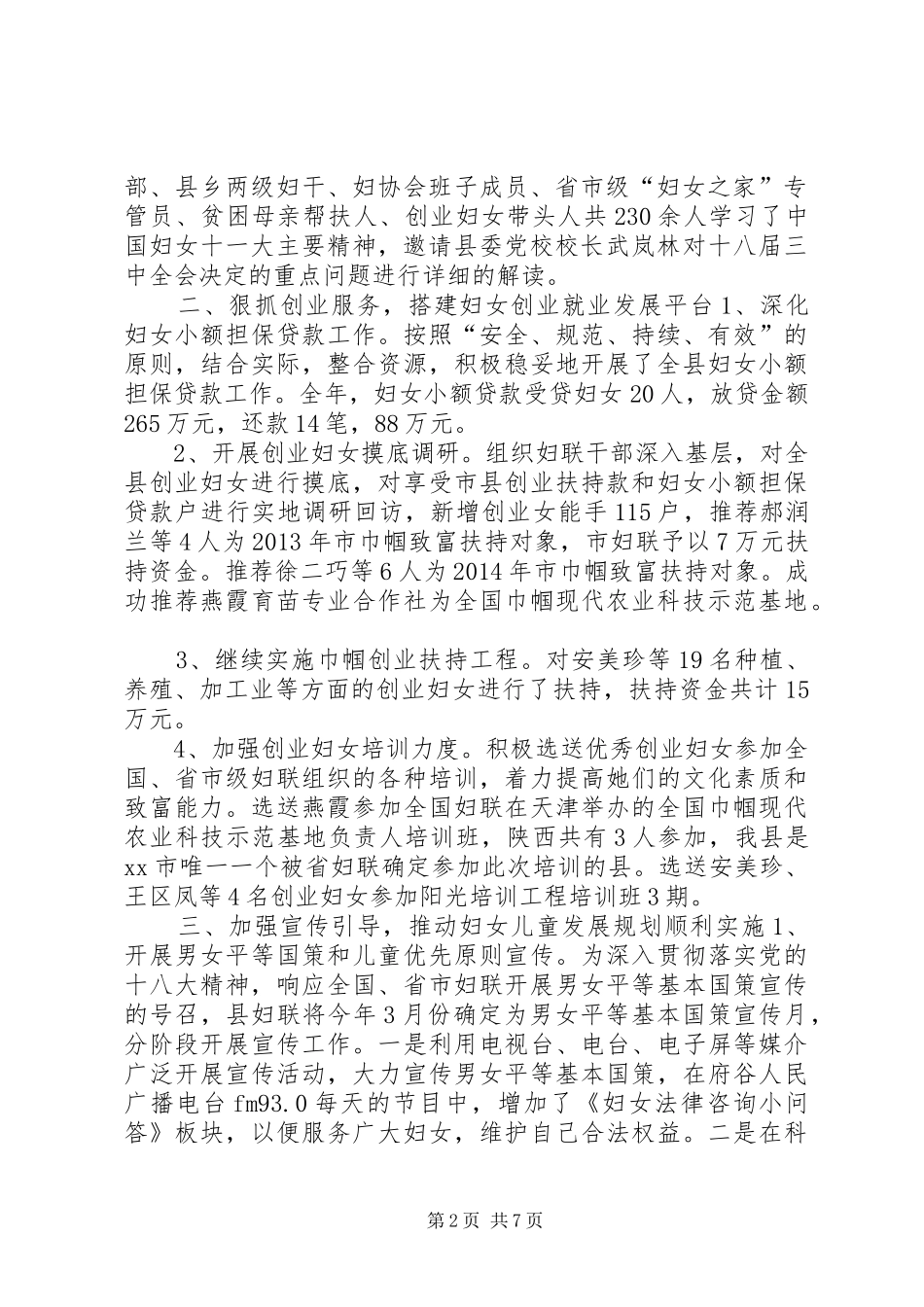 乡镇妇联工作总结 (19)_第2页