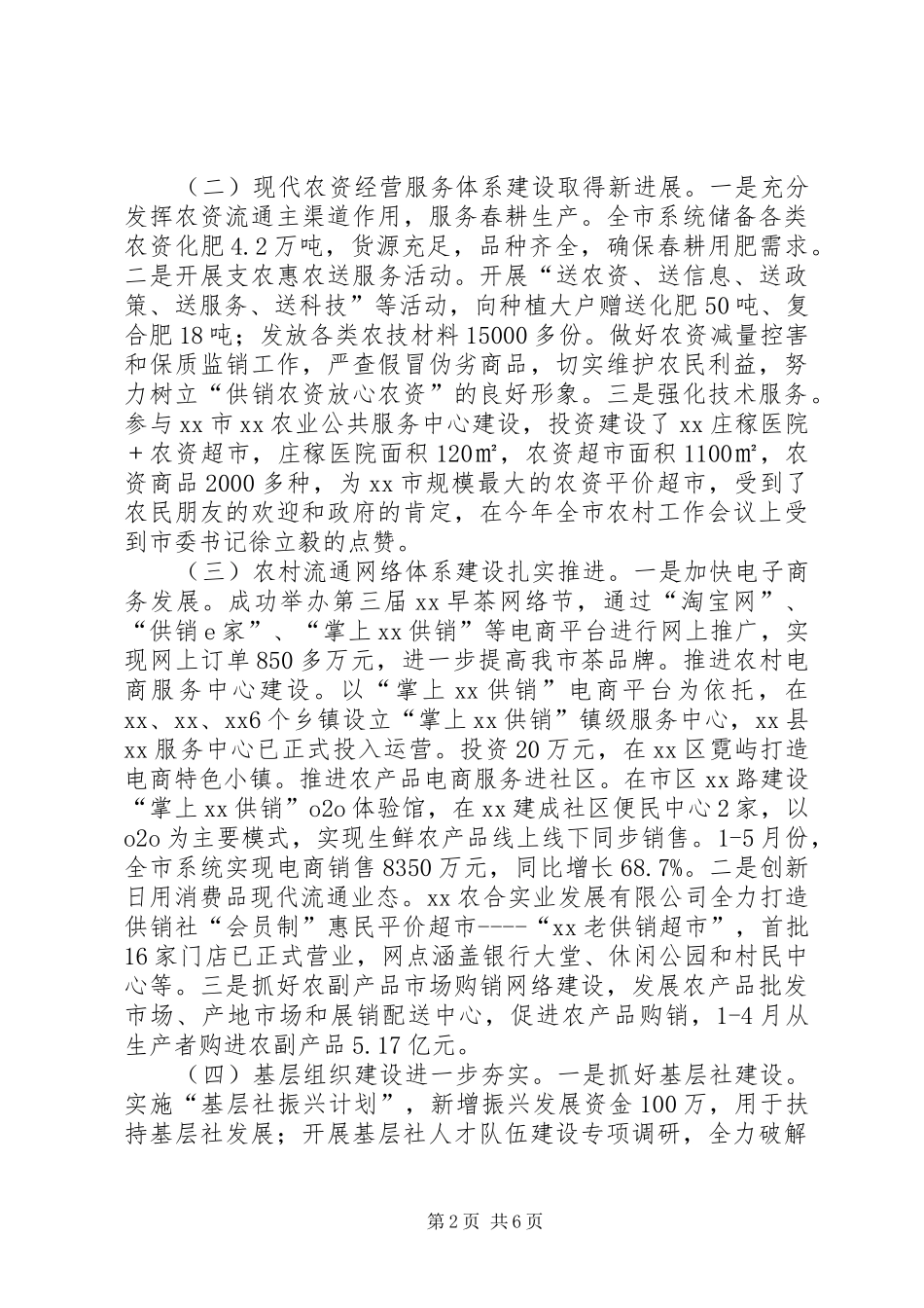 供销社工作总结范文_第2页