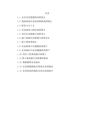 紧急情况的处理措施、预案以及抵抗风险的措施