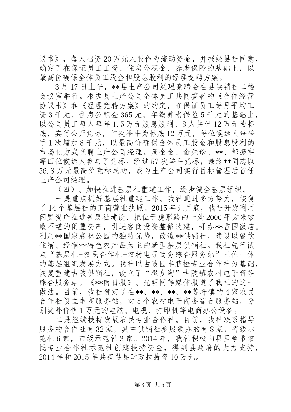 供销社五年工作总结范文_第3页