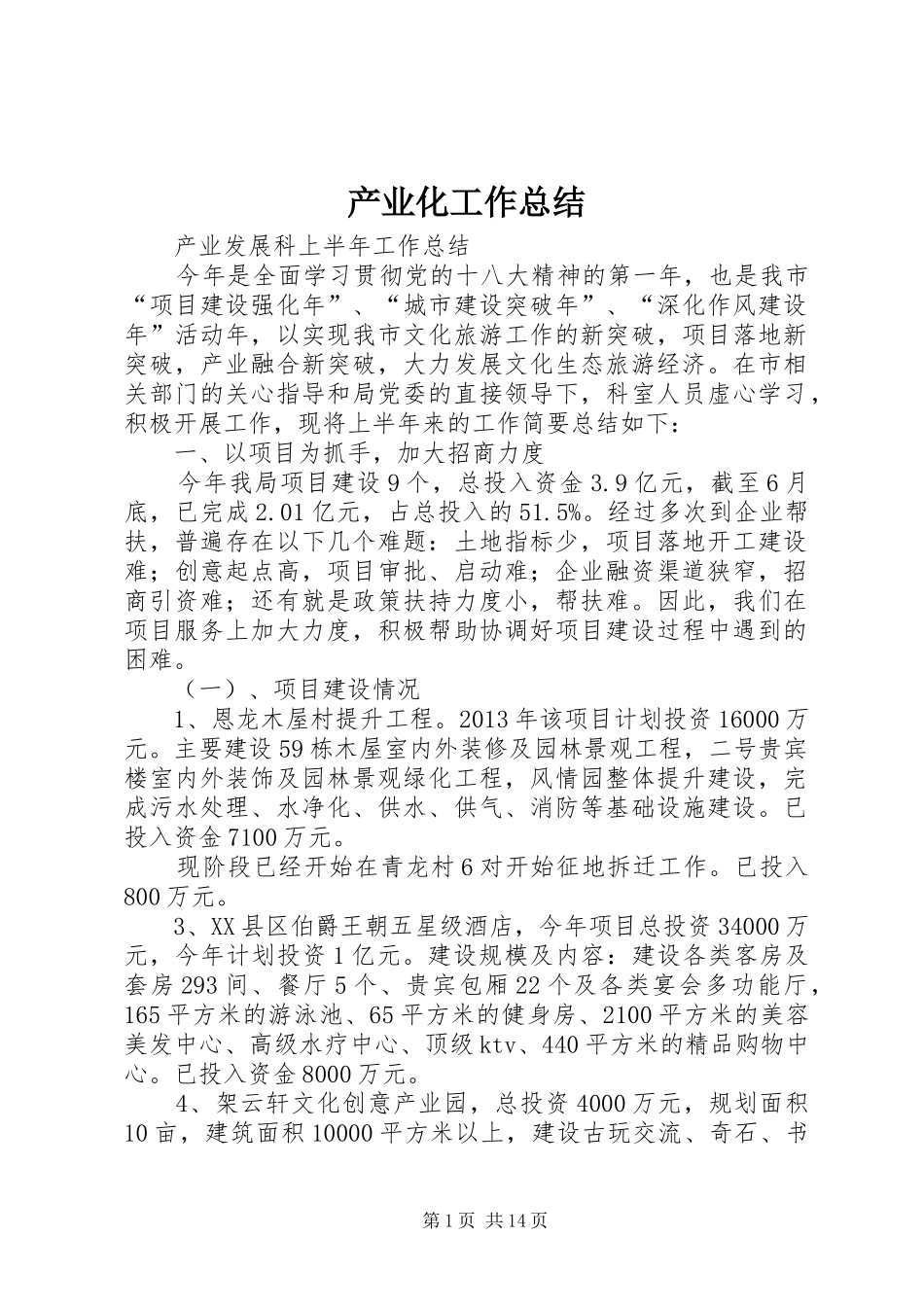 产业化工作总结_第1页