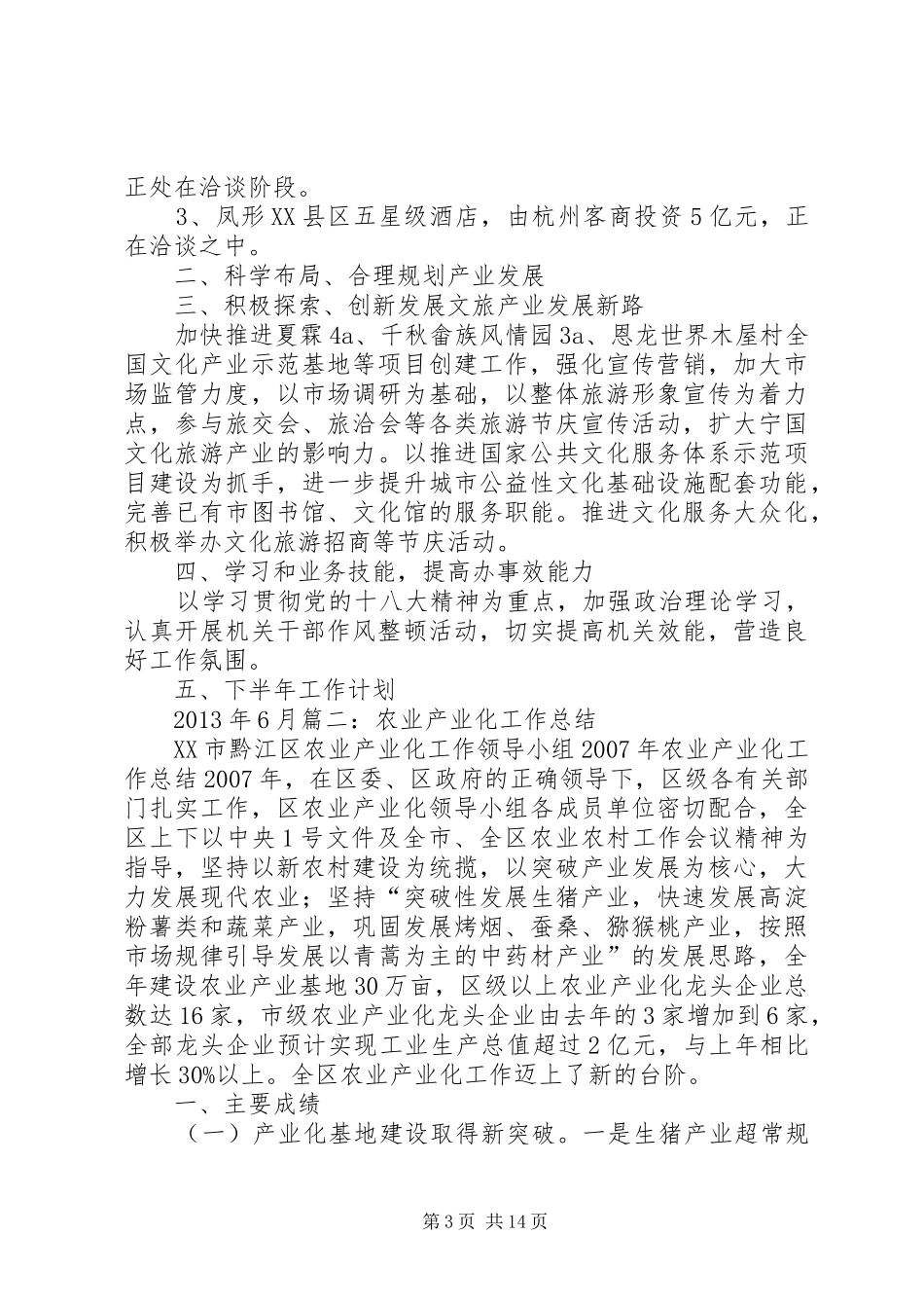 产业化工作总结_第3页