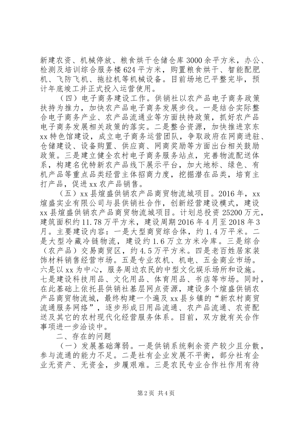 供销社XX年上半年工作总结范文_第2页