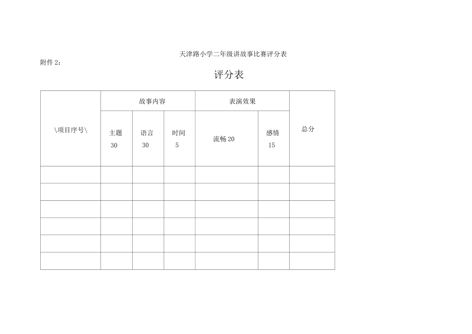 二年级讲故事比赛活动方案_第2页