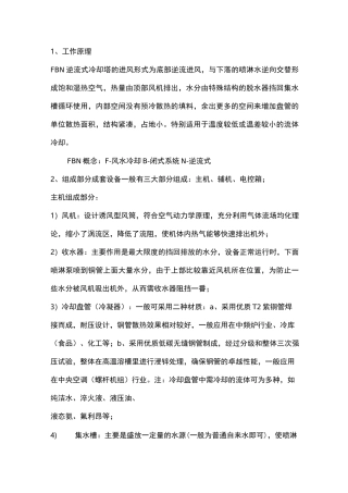 闭式冷却塔横流、逆流以及开式冷却塔的工作原理