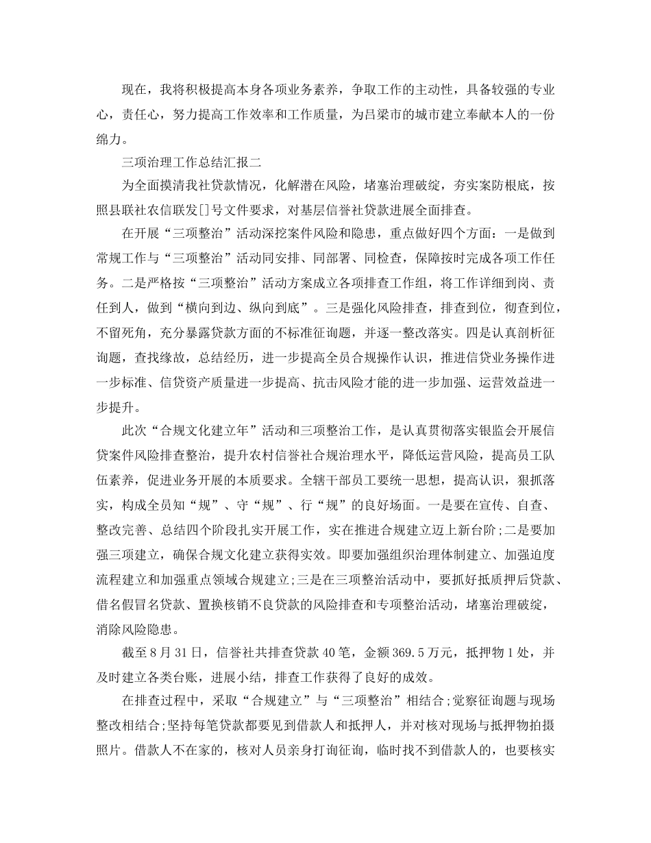 2024年工作参考总结-三项治理工作参考总结汇报 _第3页